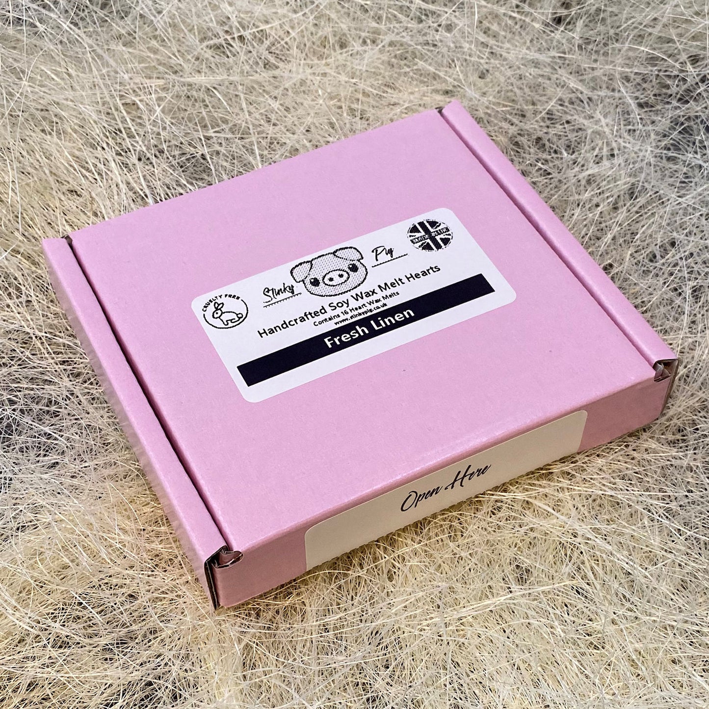 16 Fresh Linen Small Wax Hearts