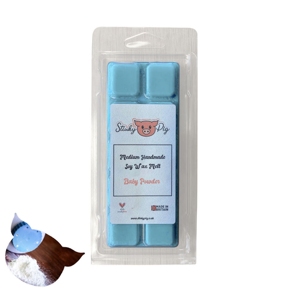 Baby Powder Medium Wax Melt Clamshell Bar