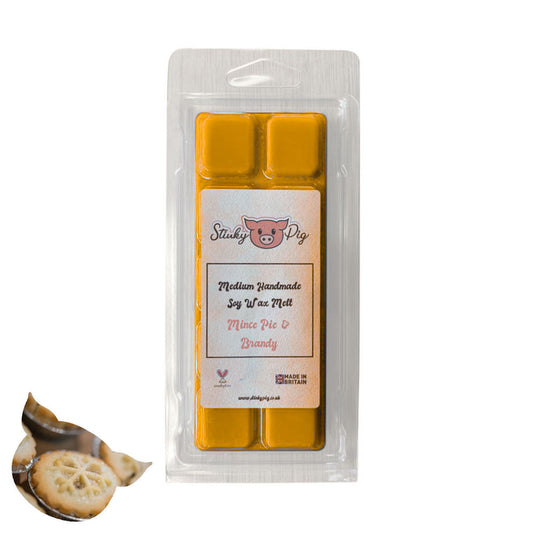 Mince Pie & Brandy Medium Wax Melt Clamshell Bar