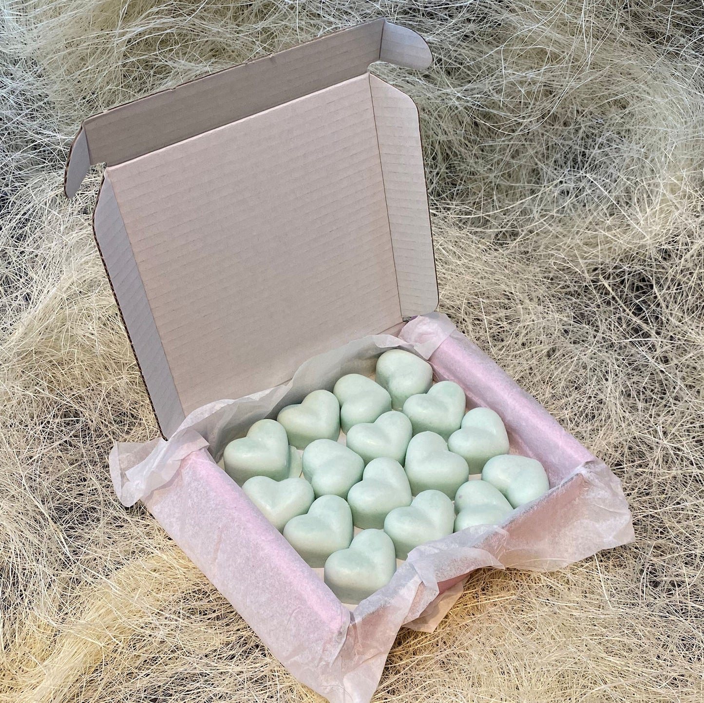 16 Spring Bouquet Small Wax Hearts