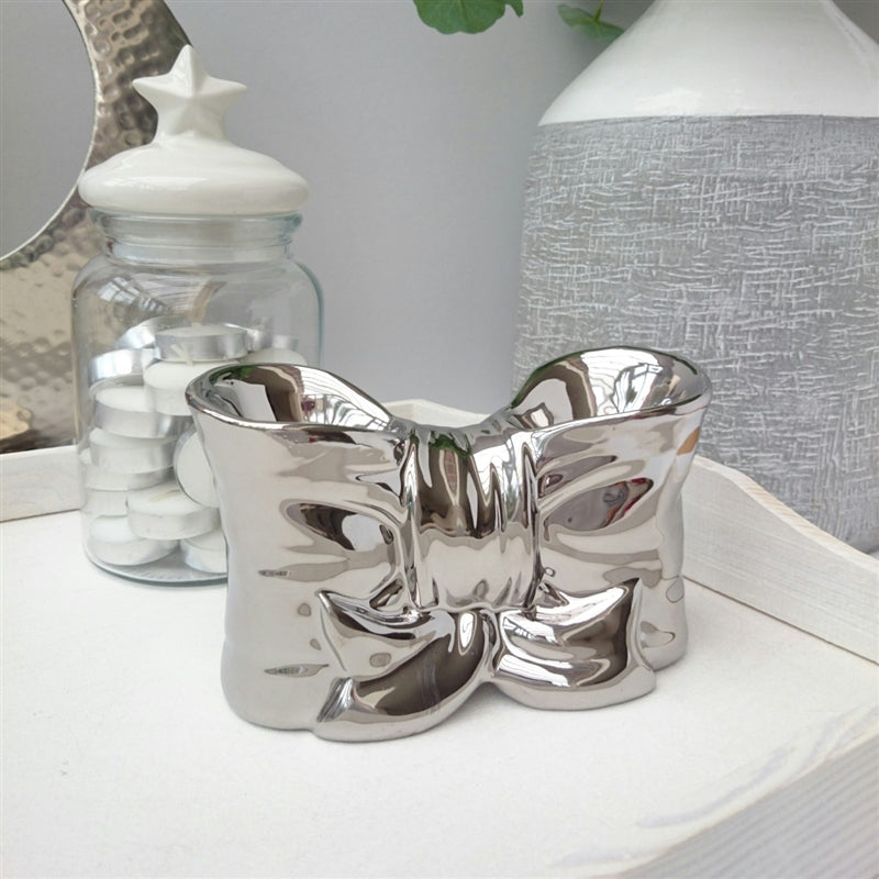 Double Bow Ceramic Wax Melter Chrome