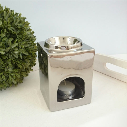 Stackable Square Wax Melter Chrome