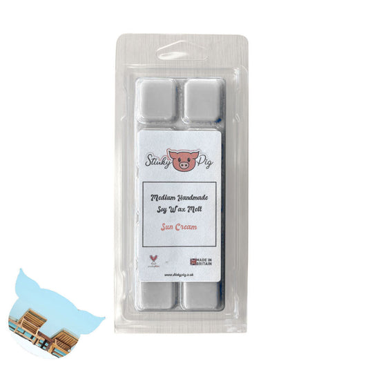 Sun Cream Medium Wax Melt Clamshell Bar