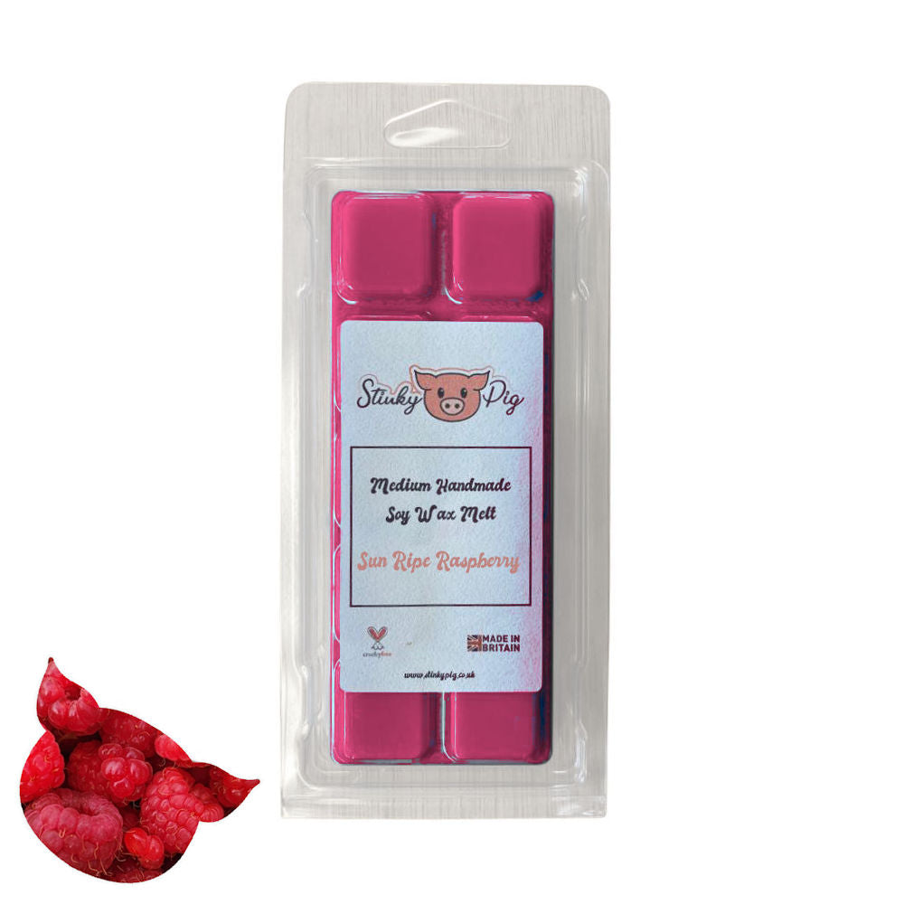 Sun Ripe Raspberry Medium Wax Melt Clamshell Bar