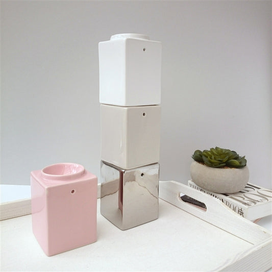 Stackable Square Wax Melter Chrome