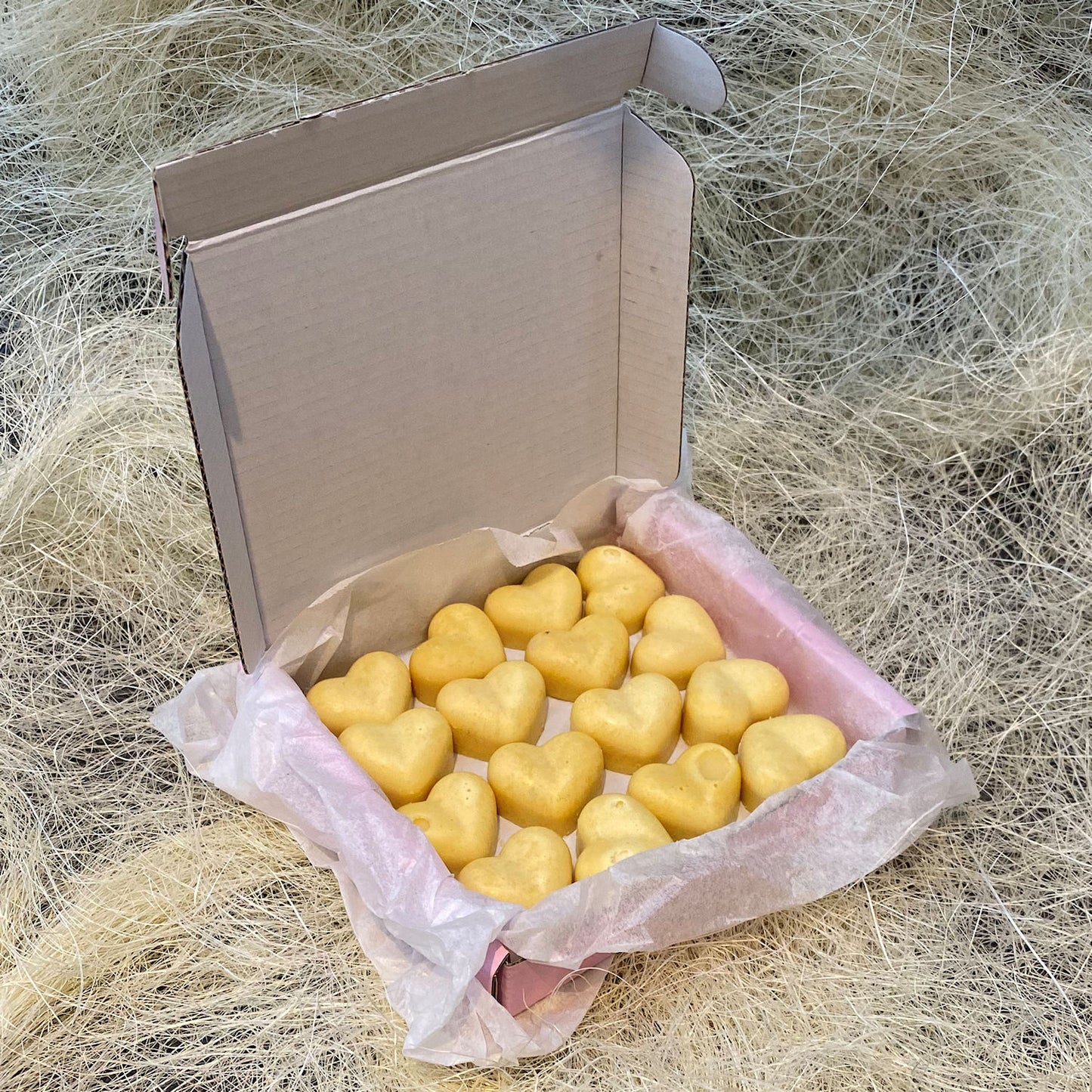 16 Passion Fruit Small Wax Hearts