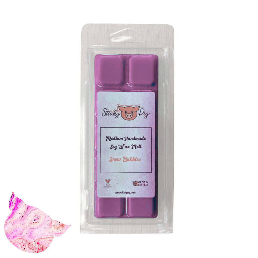 Snow Bubbles Medium Wax Melt Clamshell Bar