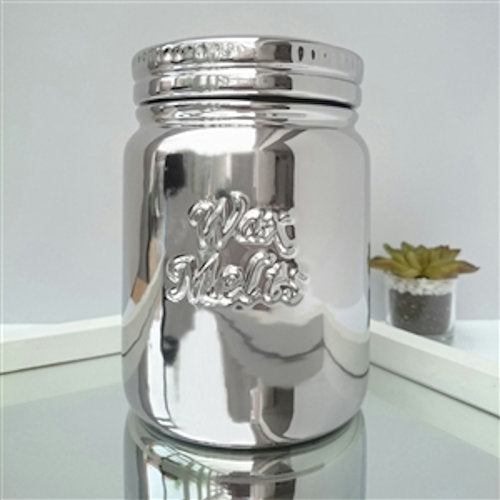 Ceramic Wax Melts Storage Jar Chrome