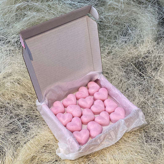 16 Dove Small Wax Hearts