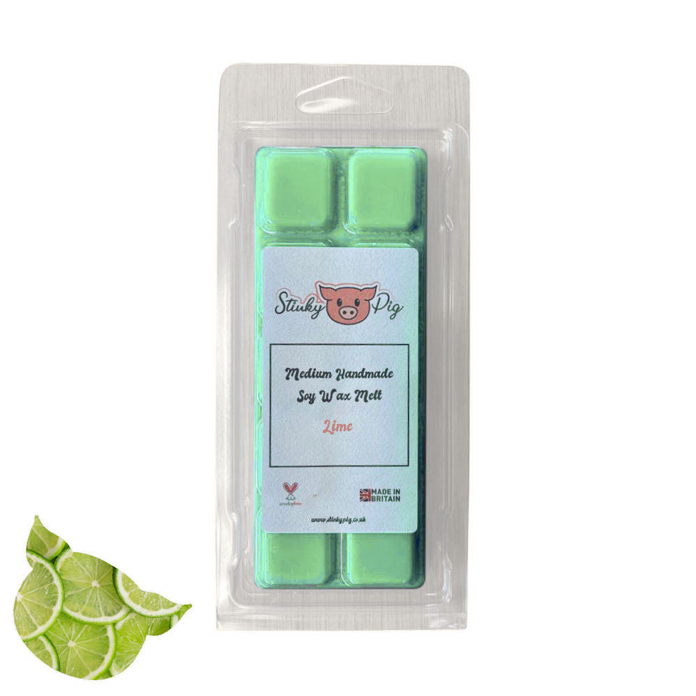 Lime Medium Wax Melt Clamshell Bar