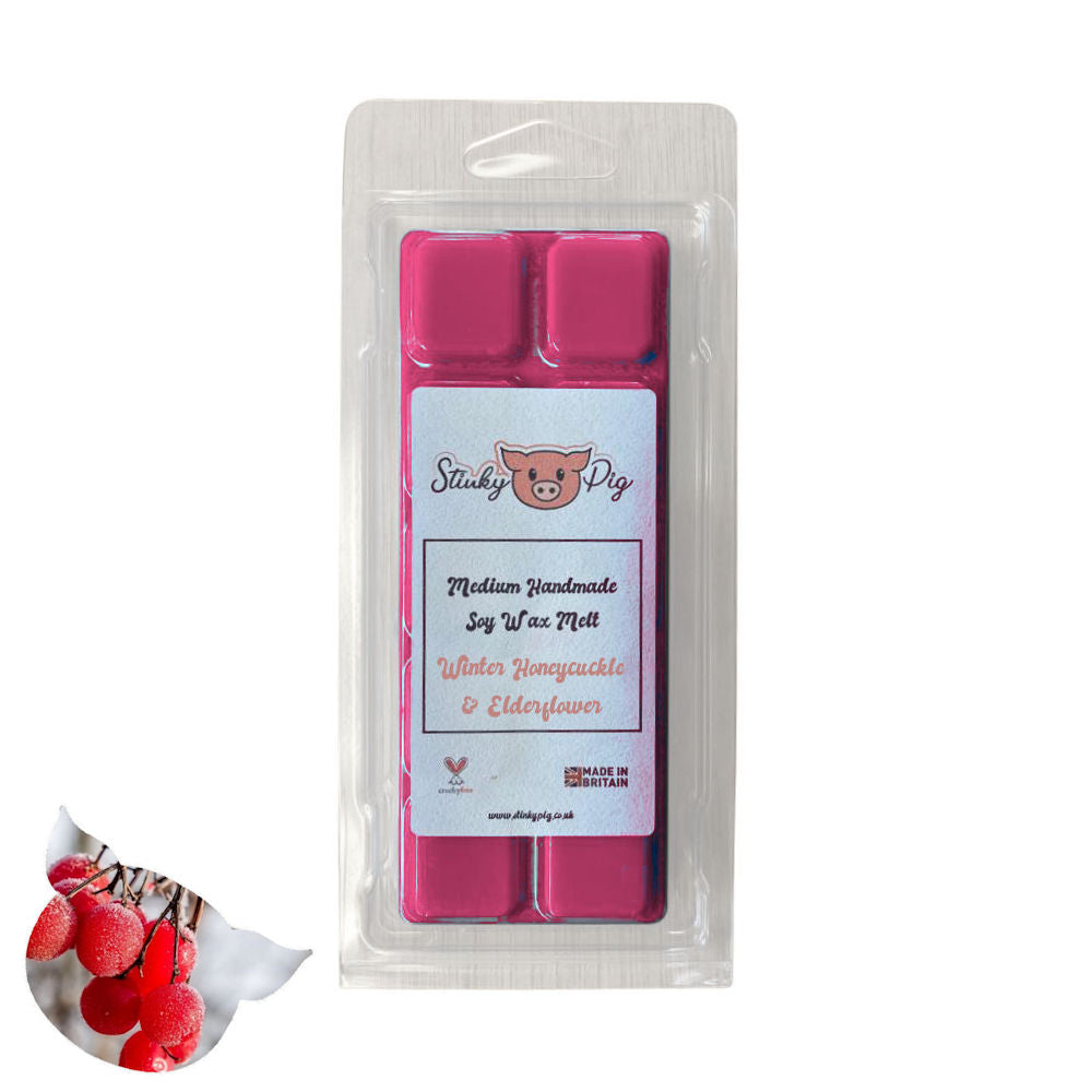 Winter Honeysuckle & Elderflower Medium Wax Melt Clamshell Bar
