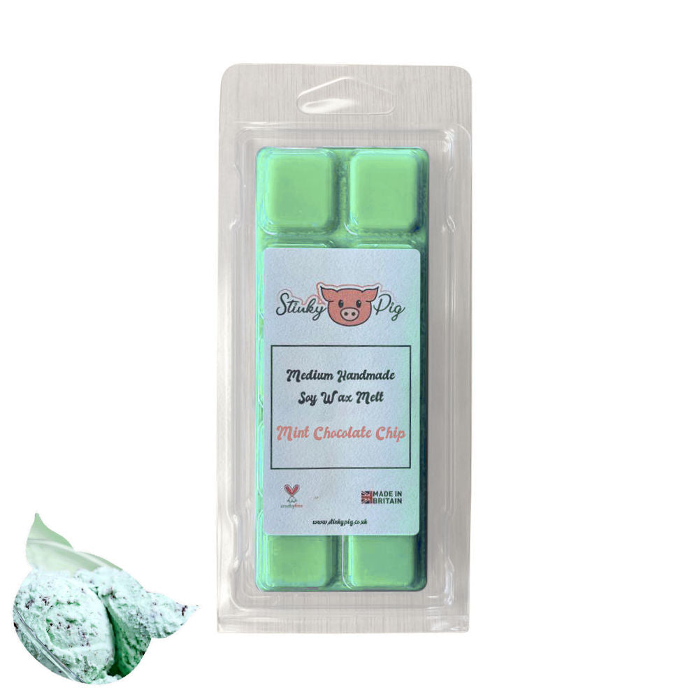 Mint Chocolate Chip Medium Wax Melt Clamshell Bar