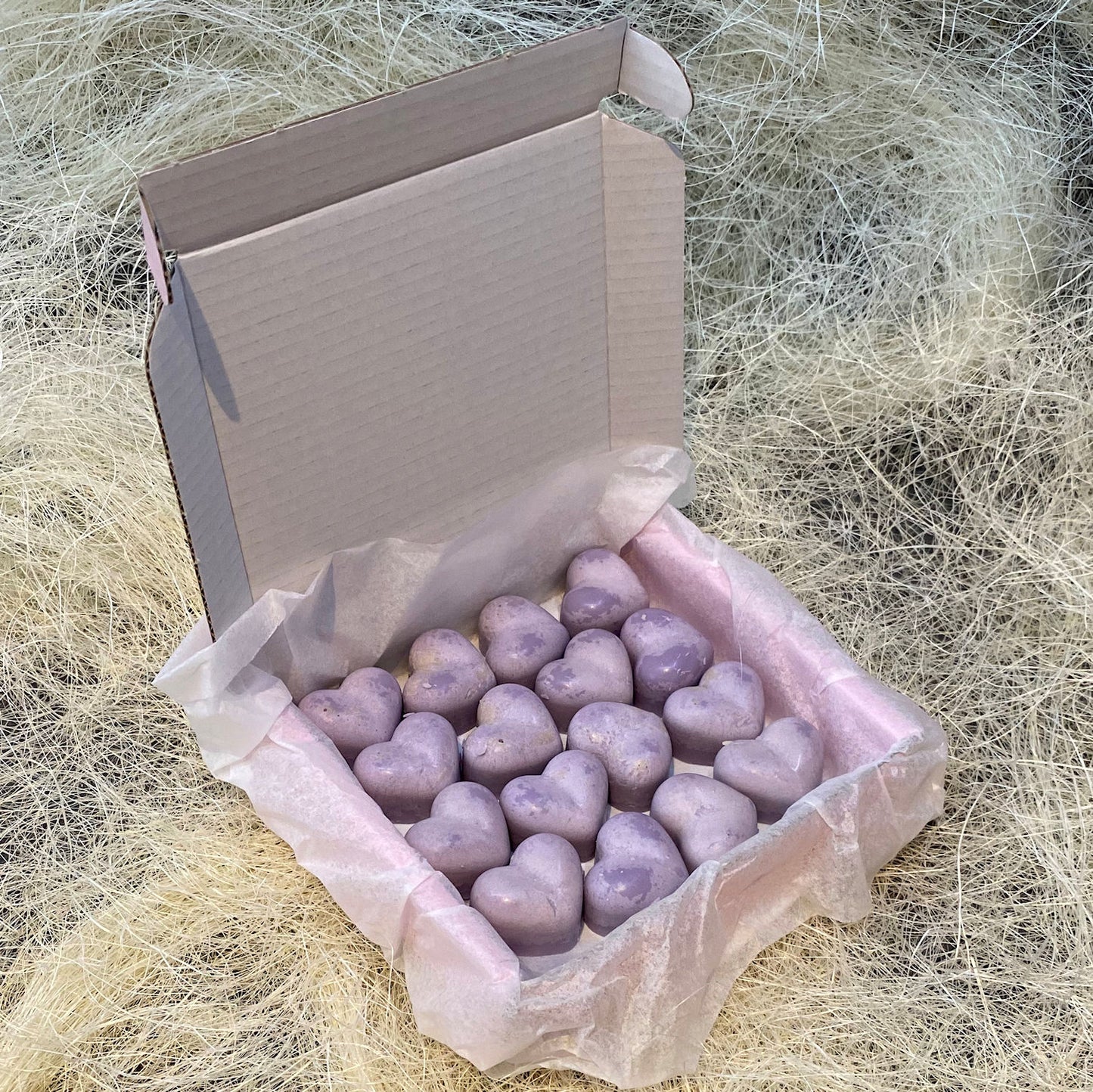 16 Night Magic Small Wax Hearts