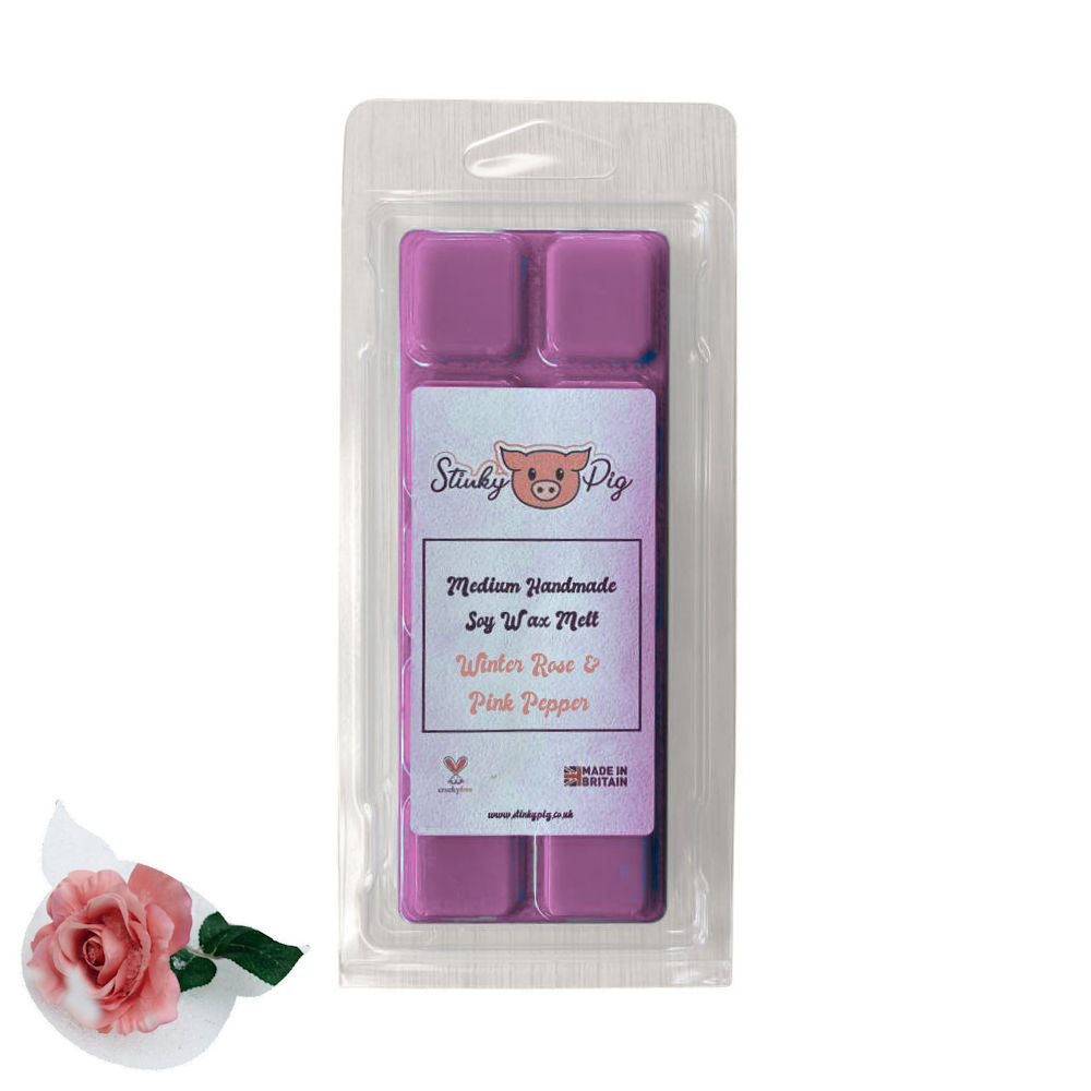 Winter Rose & Pink Pepper Medium Wax Melt Clamshell Bar
