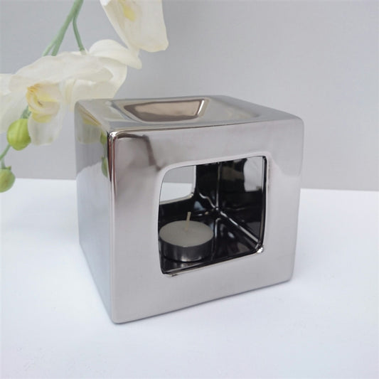 Cubic Ceramic Wax Melter Chrome