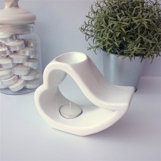 Romeo Ceramic Wax Melter White