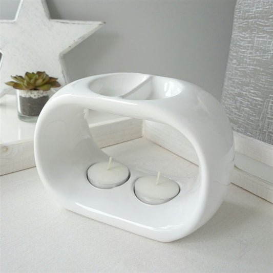 Duo Ceramic Wax Melter White