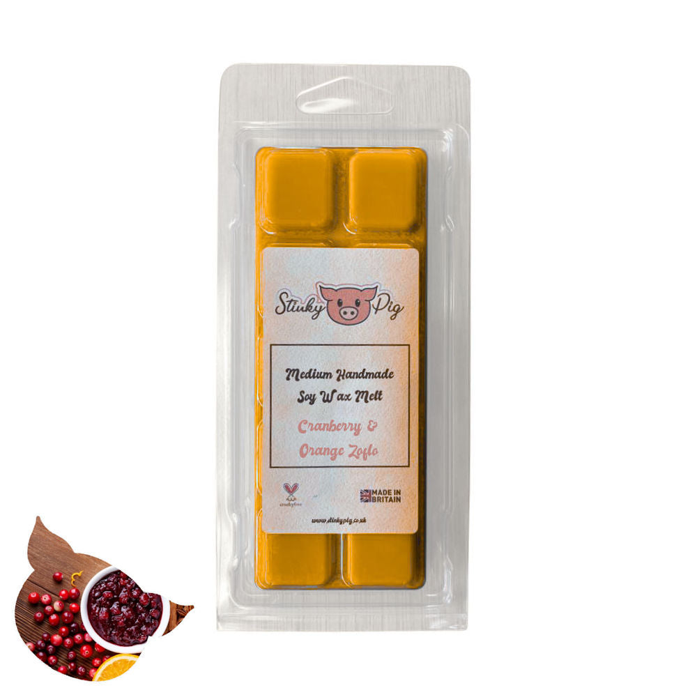Cranberry & Orange Medium Wax Melt Clamshell Bar