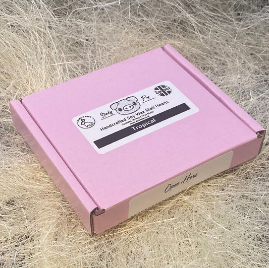 16 Tropical Small Wax Hearts